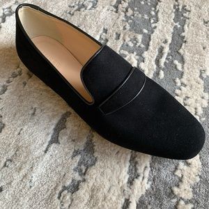 J.Crew Black Suede Loafers